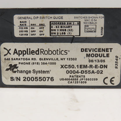 Applied Robotics XC50.1EM-R-E-DN Devicenet Module
