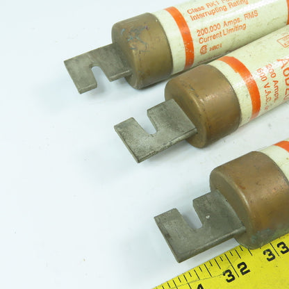 Gould Shawmut A6D200R Amptrap 200A Time Delay Fuse 600VAC Lot Of 3