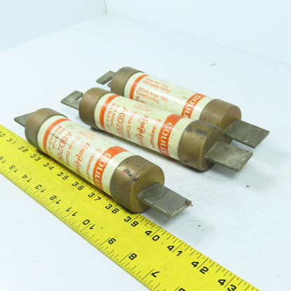Gould Shawmut A6D200R Amptrap 200A Time Delay Fuse 600VAC Lot Of 3