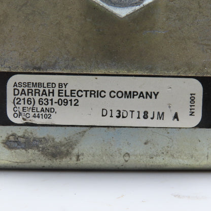 Darrah Electric D13DT18JM Water Cooled Diode Assembly