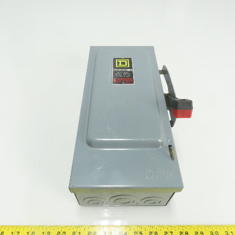 Square D H221N 30A Fusible Heavy Duty Safety Disconnect Switch 240VAC