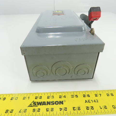 Square D H221N 30A Fusible Heavy Duty Safety Disconnect Switch 240VAC