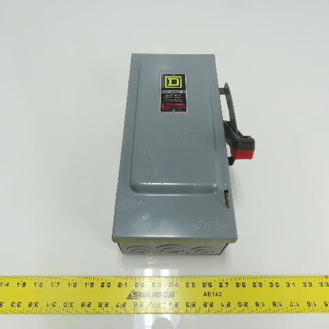 Square D H221N 30A Fusible Heavy Duty Safety Disconnect Switch 240VAC
