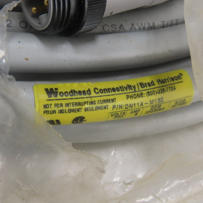 Woodhead Brad Harrison DN11A-M130 Cordset Cable 5-Pin Male/Female Straight