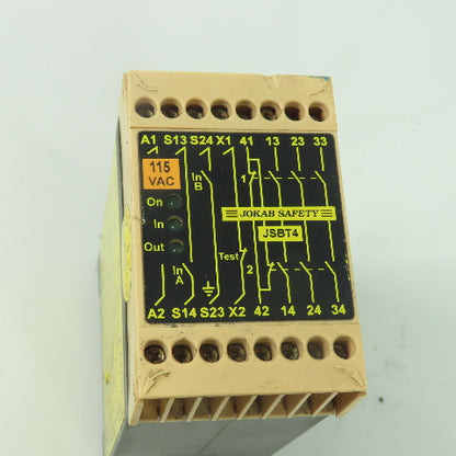 Jokab Safety JSBT4 Rail Mount Safety Relay 115VAC