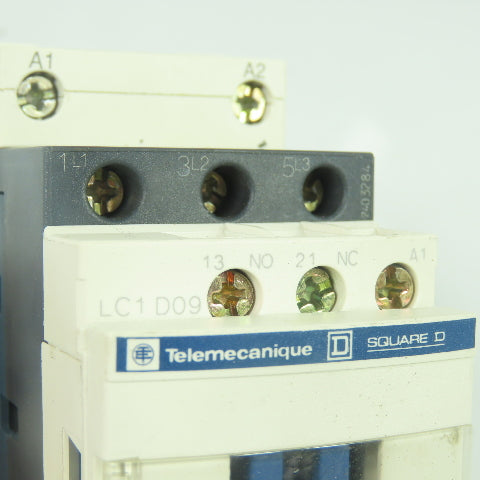 Telemecanique LC1 D09 600V Motor Starter Contactor 2-7.5HP 110V Coil