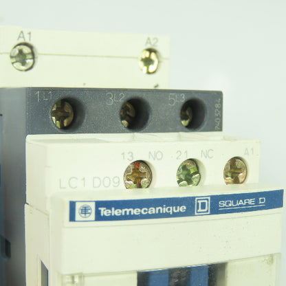 Telemecanique LC1 D09 600V Motor Starter Contactor 2-7.5HP 110V Coil