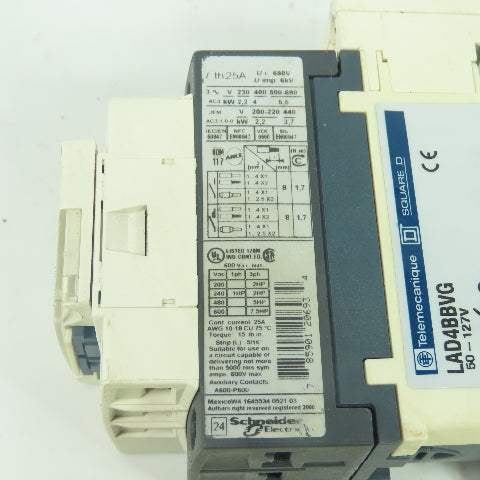 Telemecanique LC1 D09 600V Motor Starter Contactor 2-7.5HP 110V Coil