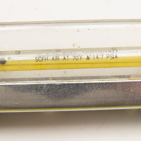 Moore R-2-15-B(CO) S925C994WAA Flow Meter .25-2.5 SCFH Air @ 70°F 1/4" NPT