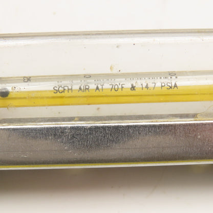 Moore R-2-15-B(CO) S925C994WAA Flow Meter .25-2.5 SCFH Air @ 70°F 1/4" NPT