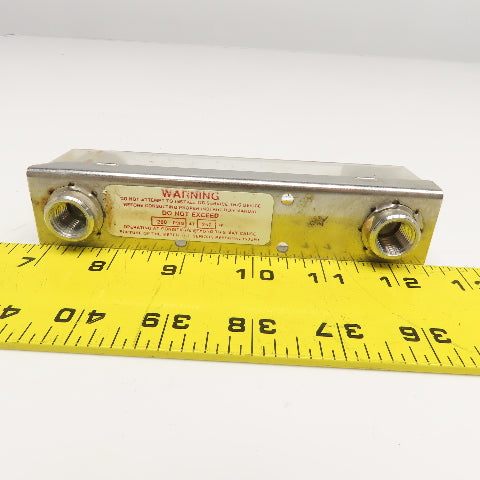 Moore R-2-15-B(CO) S925C994WAA Flow Meter .25-2.5 SCFH Air @ 70°F 1/4" NPT