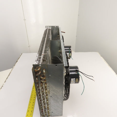 Dual Fan Condenser Heat Exchanger 230V 1/6HP From Kaeser TF210E Air Dryer Tested