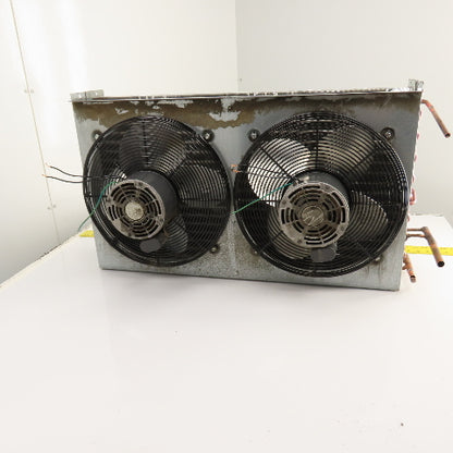 Dual Fan Condenser Heat Exchanger 230V 1/6HP From Kaeser TF210E Air Dryer Tested