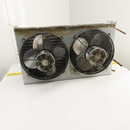Dual Fan Condenser Heat Exchanger 230V 1/6HP From Kaeser TF210E Air Dryer Tested