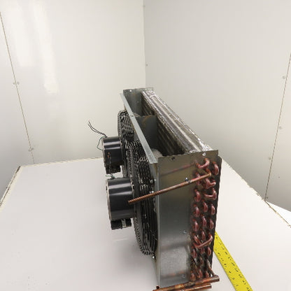 Dual Fan Condenser Heat Exchanger 230V 1/6HP From Kaeser TF210E Air Dryer Tested