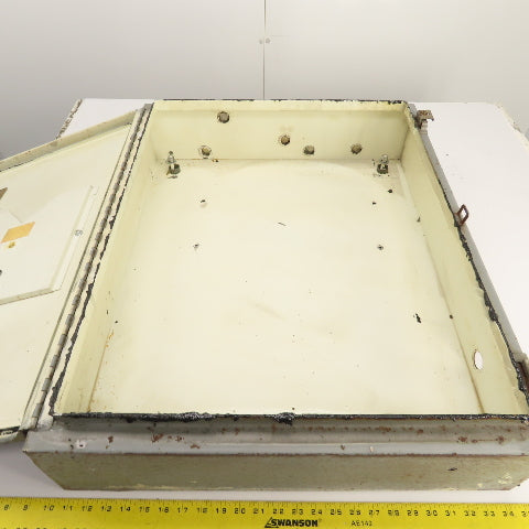 30" x 24" x 6" Steel Hinged Door Wall Mount Electrical Enclosure (No Backplate)