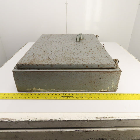 30" x 24" x 6" Steel Hinged Door Wall Mount Electrical Enclosure (No Backplate)