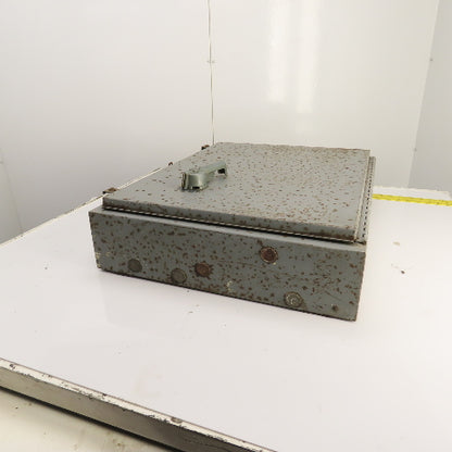 30" x 24" x 6" Steel Hinged Door Wall Mount Electrical Enclosure (No Backplate)