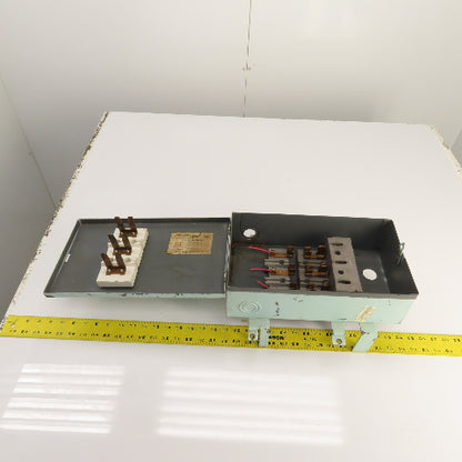 Federal Noark FP 233 30A Cover Operated Fusible Plug-In Bus Switch 3P 230VAC