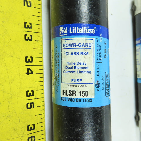 Littlefuse FLSR 150 Time Delay Dual Element Fuses 150A 600VAC Max Lot Of 3