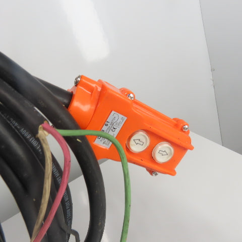 CM Model L 1 Ton 2000LB Electric Chain Hoist 15' Lift 16FPM 230/480V 3Ph 1HP