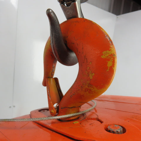 CM Model R 2 Ton 4000LB Electric Chain Hoist 20' Lift 8FPM 240/480V 3Ph 1HP
