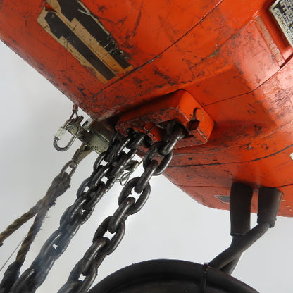 CM Model R 2 Ton 4000LB Electric Chain Hoist 20' Lift 8FPM 240/480V 3Ph 1HP