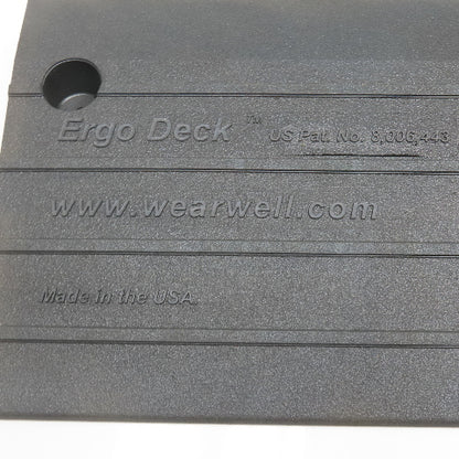 Wearwell Ergo Deck Interlocking Anti Fatigue Floor Mat Male Ramp Edging Lot/23