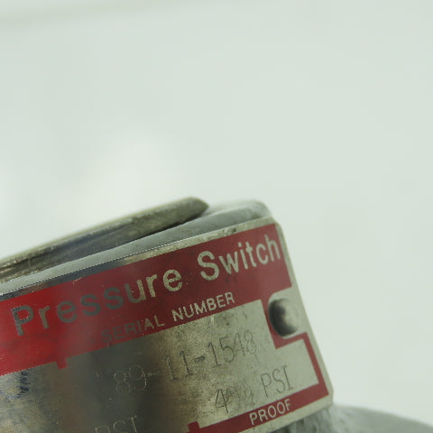 SOR 12TA-K5-M4-06A Pressure Switch .75-12PSI Adjustable Range 200PSI Over Range