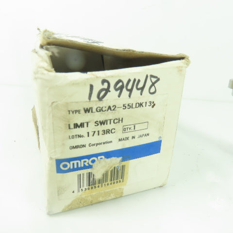 Omron WLGCA2-55LDK13 Limit Switch 115VAC 0.8A NEW