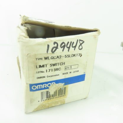 Omron WLGCA2-55LDK13 Limit Switch 115VAC 0.8A NEW