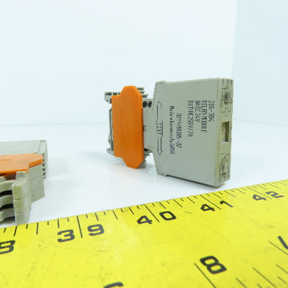 Wago 286/304 Power Relay Module 24VDC 250V 7A Lot Of 6
