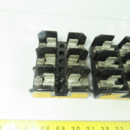 Buss J60030-3CR 3-Pole Fuseholder Fuse Block 600V 30A Lot Of 4