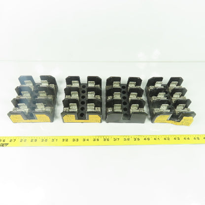 Buss J60030-3CR 3-Pole Fuseholder Fuse Block 600V 30A Lot Of 4