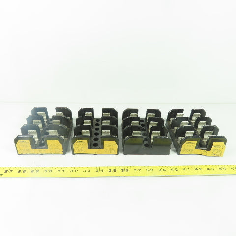 Buss J60030-3CR 3-Pole Fuseholder Fuse Block 600V 30A Lot Of 4
