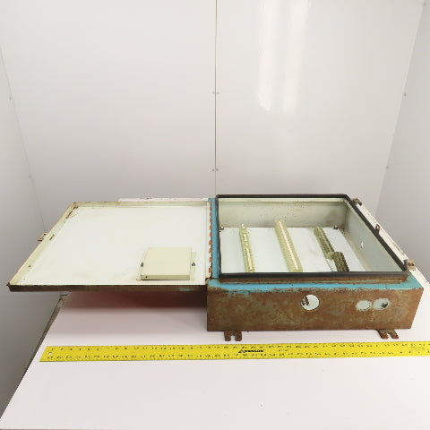 24" x 24" x 6" Steel Wall Mount Hinged Door Electrical Enclosure W/ Backplate