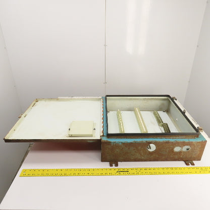 24" x 24" x 6" Steel Wall Mount Hinged Door Electrical Enclosure W/ Backplate
