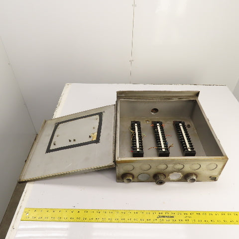 18" x 18" x 6" Aluminum Electrical Junction Pull Box W/ 3 Terminal Strips