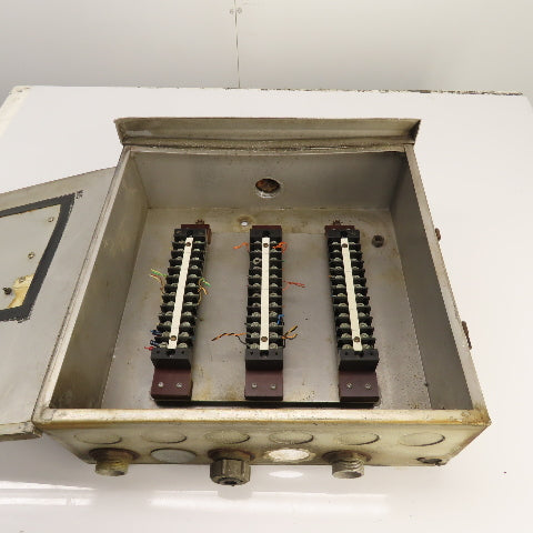 18" x 18" x 6" Aluminum Electrical Junction Pull Box W/ 3 Terminal Strips