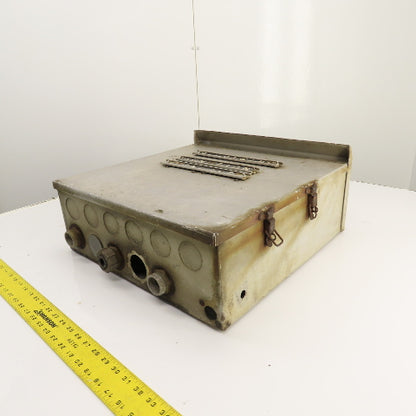 18" x 18" x 6" Aluminum Electrical Junction Pull Box W/ 3 Terminal Strips