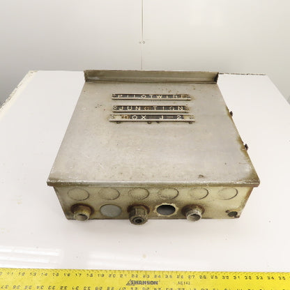 18" x 18" x 6" Aluminum Electrical Junction Pull Box W/ 3 Terminal Strips