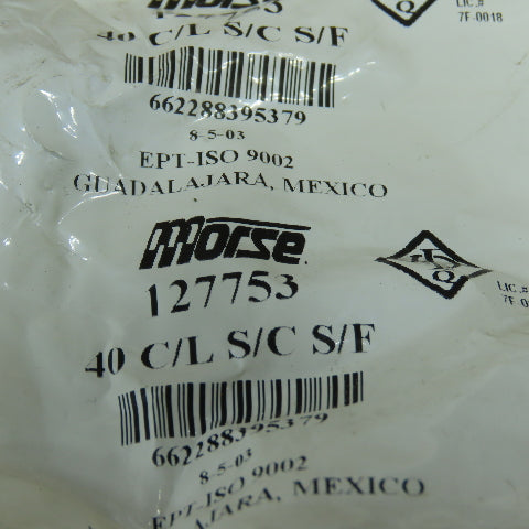 Morse 127753 40 C/L S/C S/F ANSI # 40 Single Strand Roller Chain Link Lot Of 60