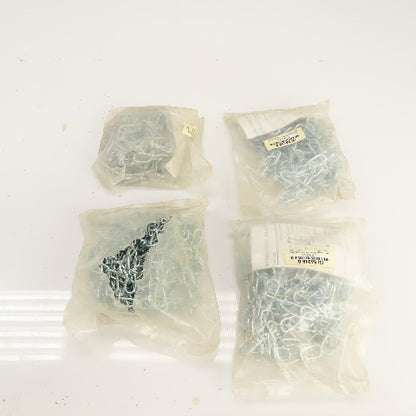 Grainger 5A348G 15' Long Steel Wheel Chock Chain and Anchor Kit Lot Of 4