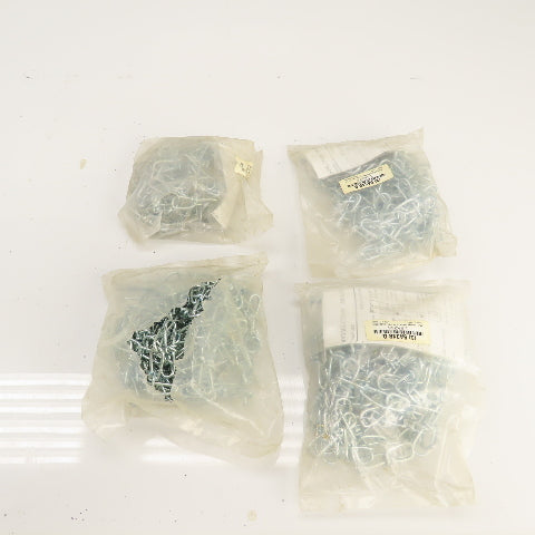 Grainger 5A348G 15' Long Steel Wheel Chock Chain and Anchor Kit Lot Of 4