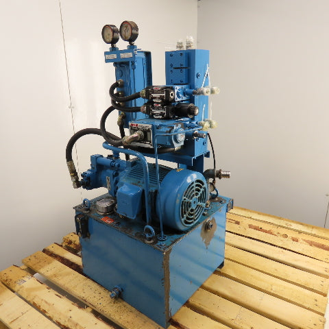Nachi 10 Gal 1.5kW Variable Piston Hydraulic Power Unit PVS-1B-16N1-10 230V 1PH