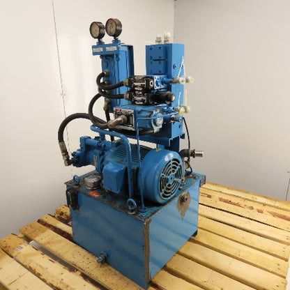 Nachi 10 Gal 1.5kW Variable Piston Hydraulic Power Unit PVS-1B-16N1-10 230V 1PH