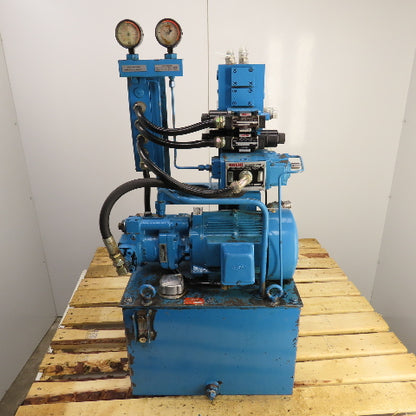 Nachi 10 Gal 1.5kW Variable Piston Hydraulic Power Unit PVS-1B-16N1-10 230V 1PH