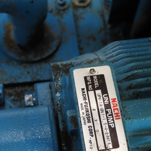 Nachi 10 Gal 1.5kW Variable Piston Hydraulic Power Unit PVS-1B-16N1-10 230V 1PH