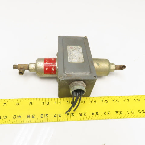 United Electric J27KB 4357-1 Differential Pressure Switch 0-6PSI 125/250VAC