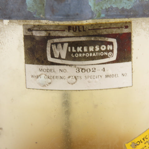 Wilkerson 3002-4 Pneumatic Inline Oiler Lubricator 1/2" NPT
